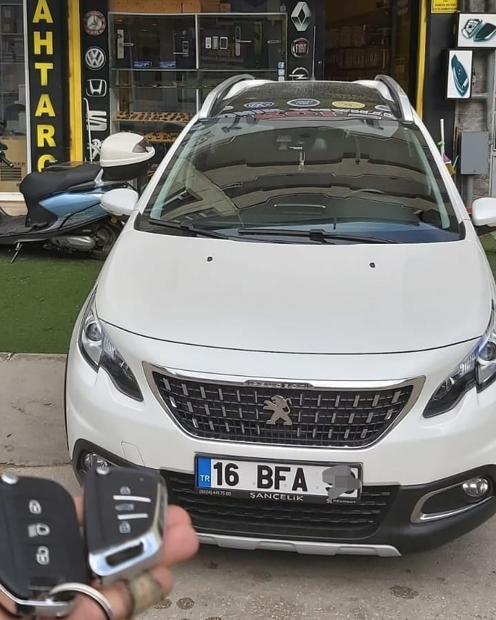 Peugeot 2008 Anahtar Kopyalama Yedek Anahtar