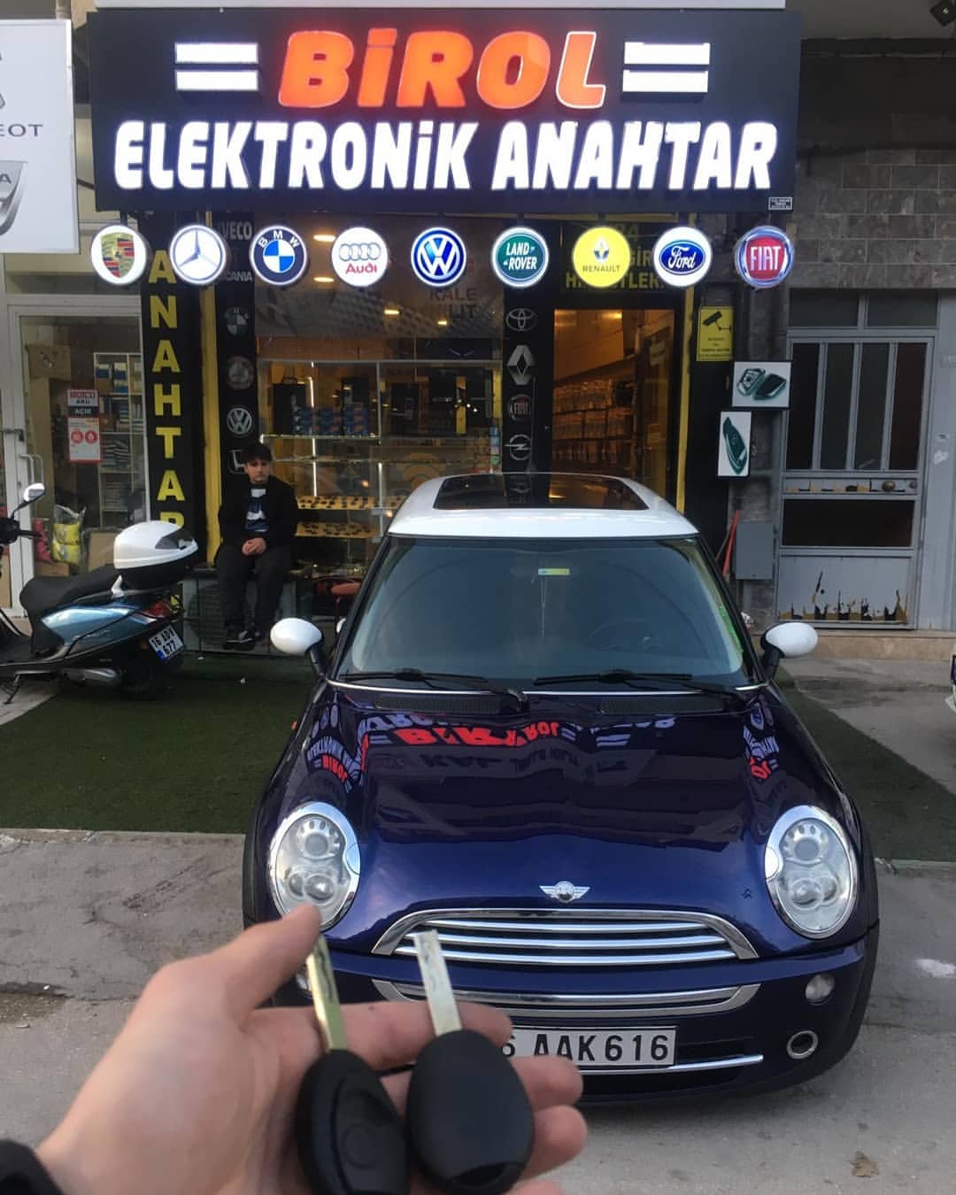 mini cooper anahtar kopyalama