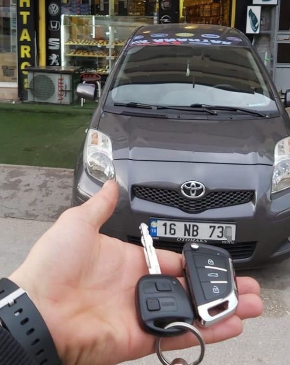 Toyota Yaris Anahtar Kopyalama Yedek Anahtar