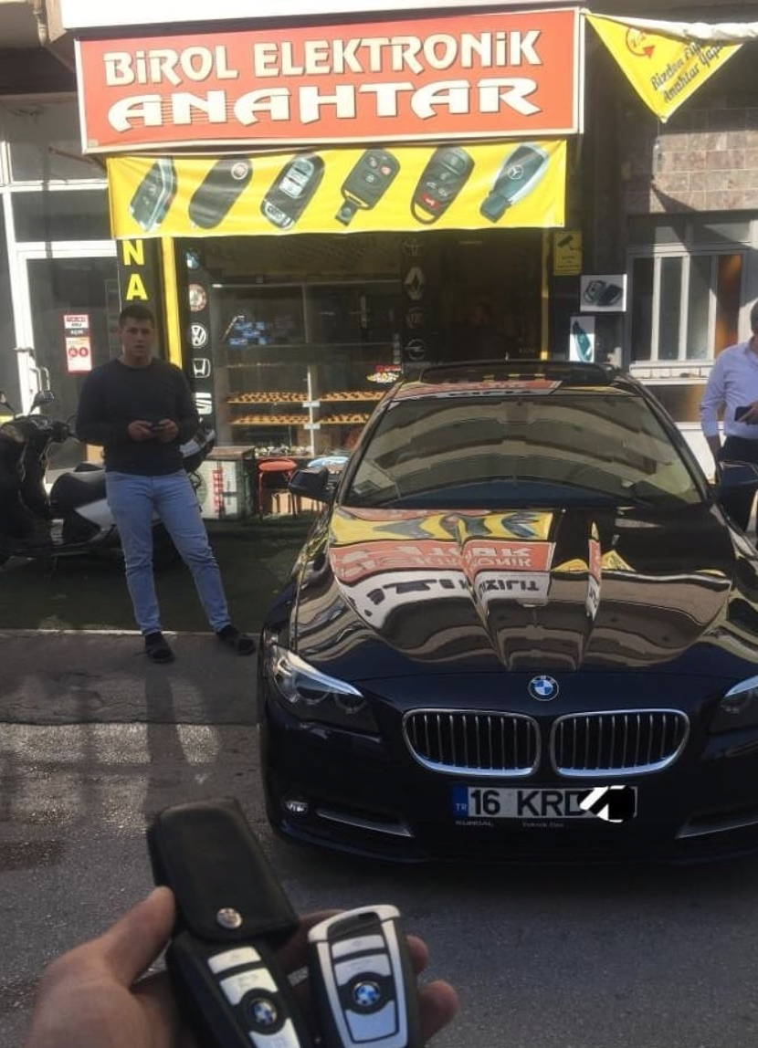 BMW 5.20 F10 Kasa Anahtar Kopyalama Yedek Anahtar