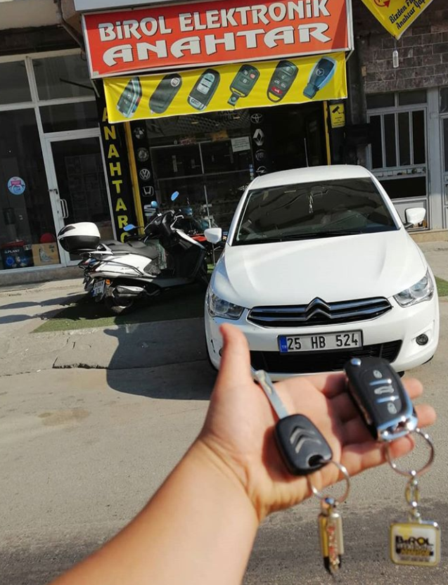 Citroen C Elysee Anahtar Kopyalama Yedek Anahtar