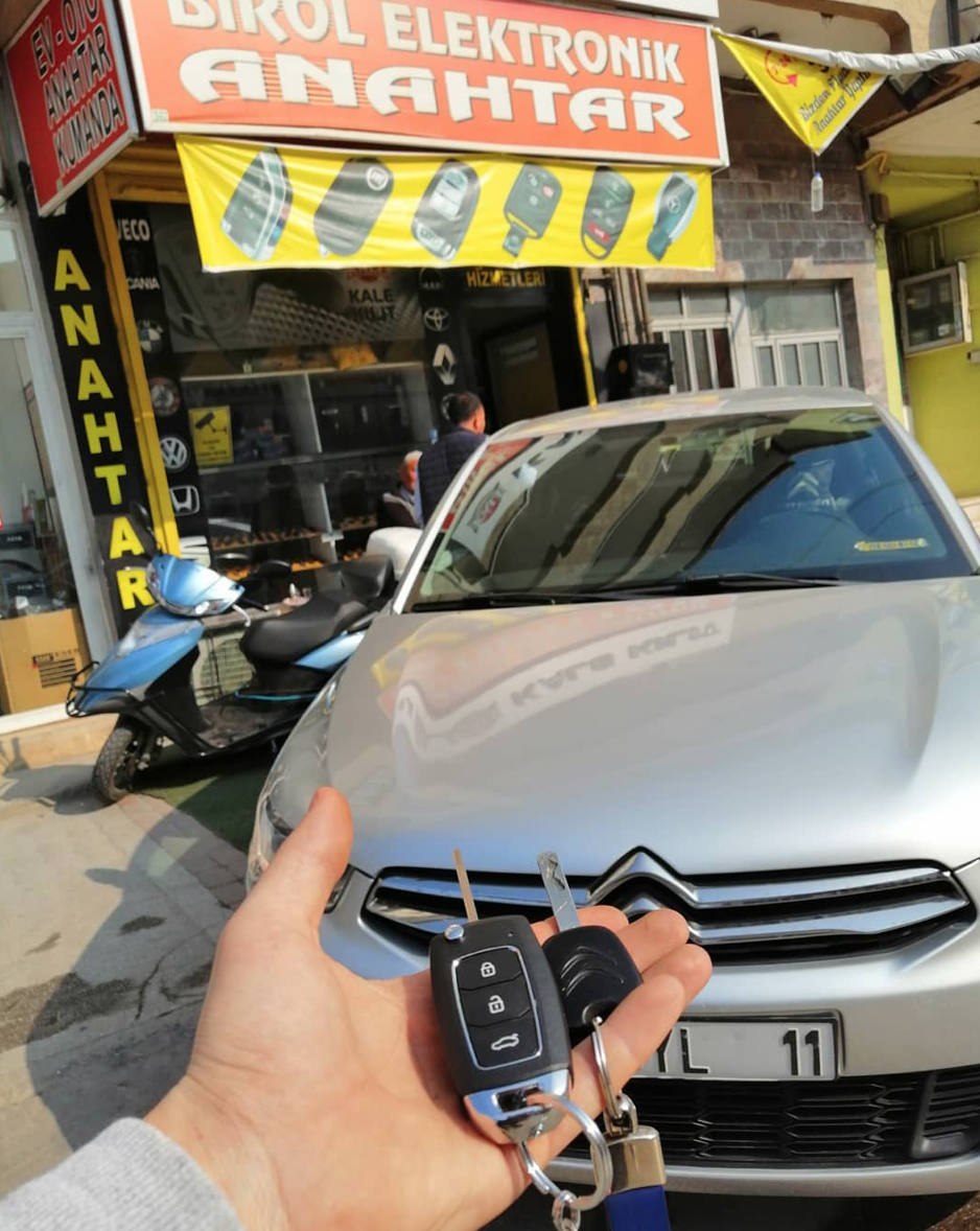 Citroen C Elysee Anahtar Kopyalama Yedek Anahtar