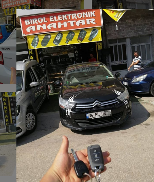 Citroen C4 Anahtar Kopyalama Yedek Anahtar