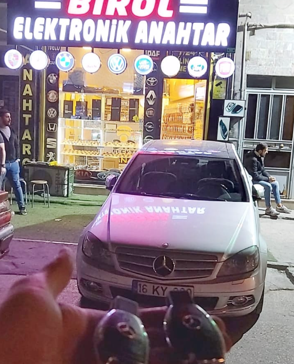 Mercedes C180 w204 Anahtar Kopyalama Yedek Anahtar