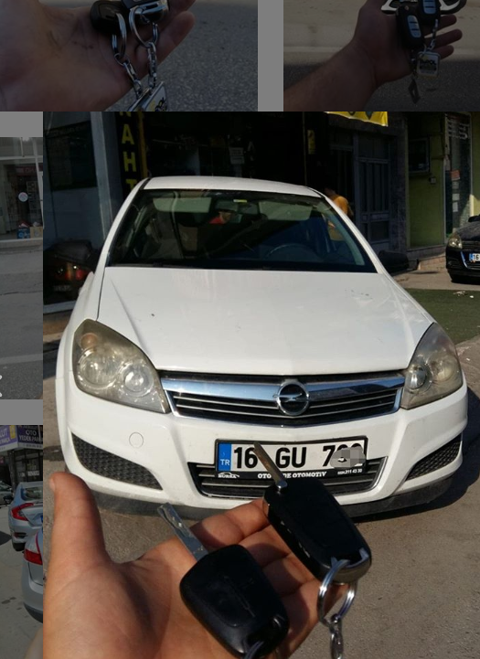 Opel Astra H Anahtar Kopyalama Yedek Anahtar