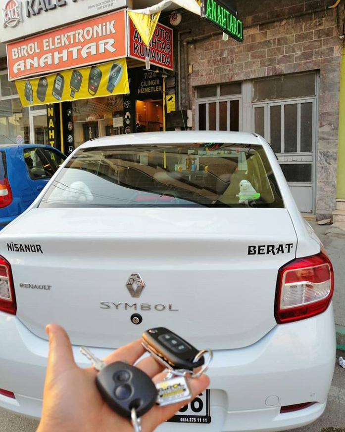 Renault Symbol Anahtar Kopyalama Yedek Anahtar