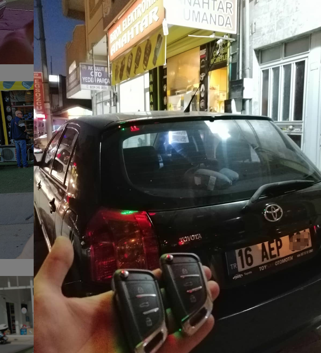 Toyota Yaris Anahtar Kopyalama Yedek Anahtar