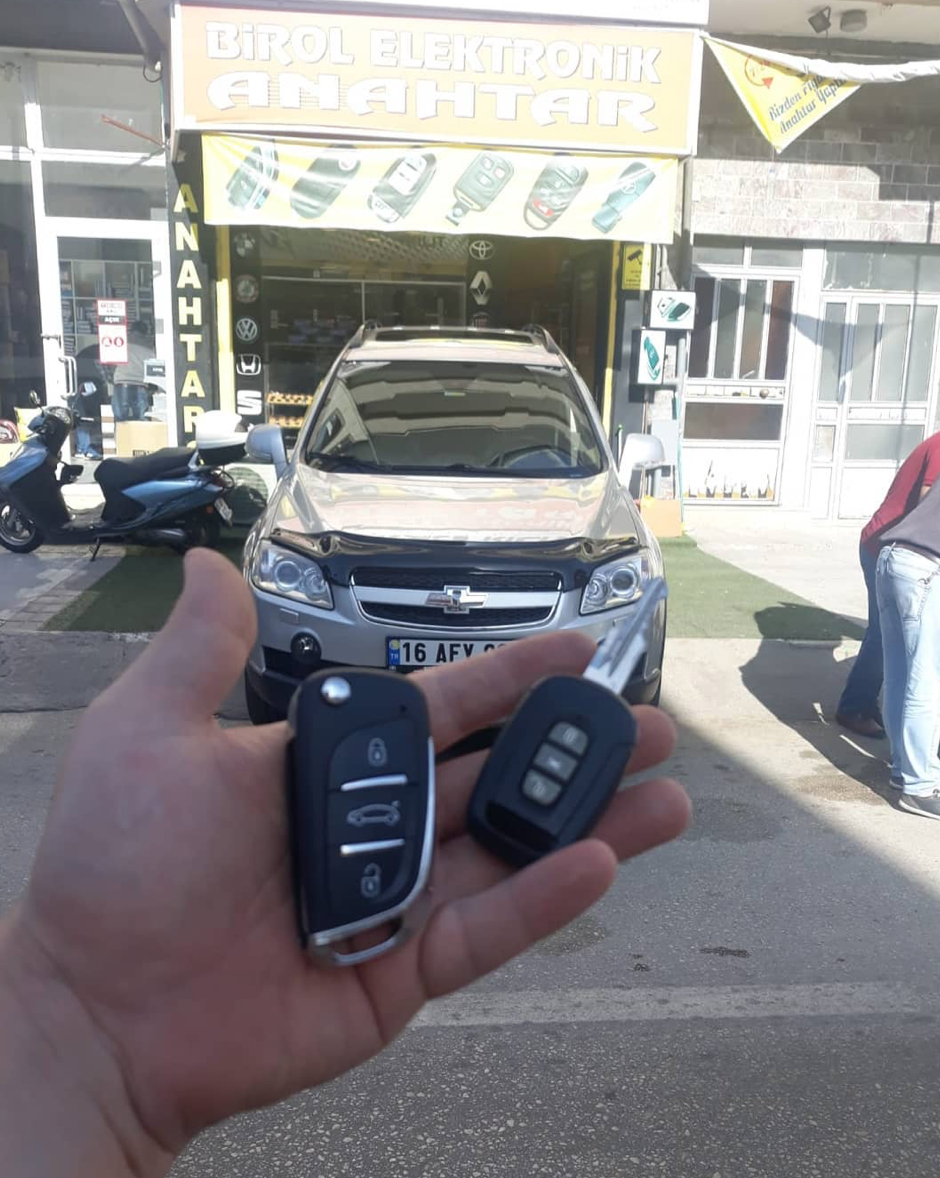 Chevrolet Captiva Anahtar Kopyalama Yedek Anahtar