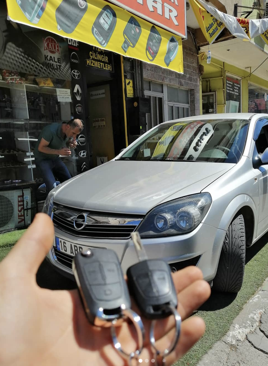 Opel Astra H Anahtar Kopyalama Yedek Anahtar