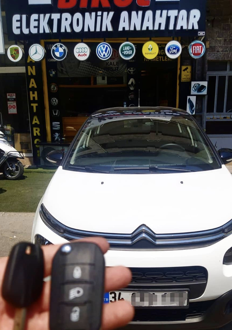 Citroen C3 Anahtar Kopyalama Yedek Anahtar