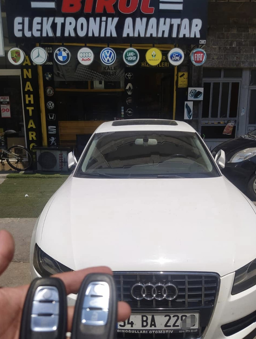 Audi a5 anahtar kopyalama yedek anahtar