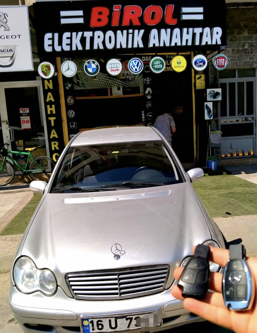 Mercedes W203 C200 Anahtar Kopyalama Yedek Anahtar