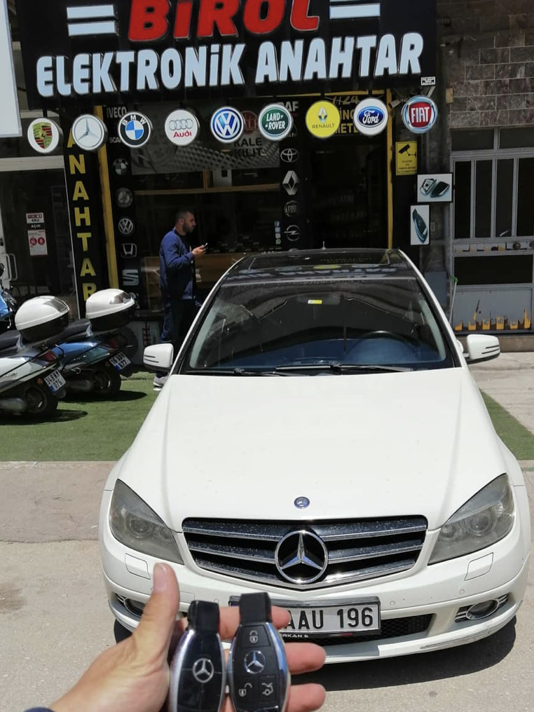 Mercedes C180 W204 Anahtar Kopyalama Yedek Anahtar