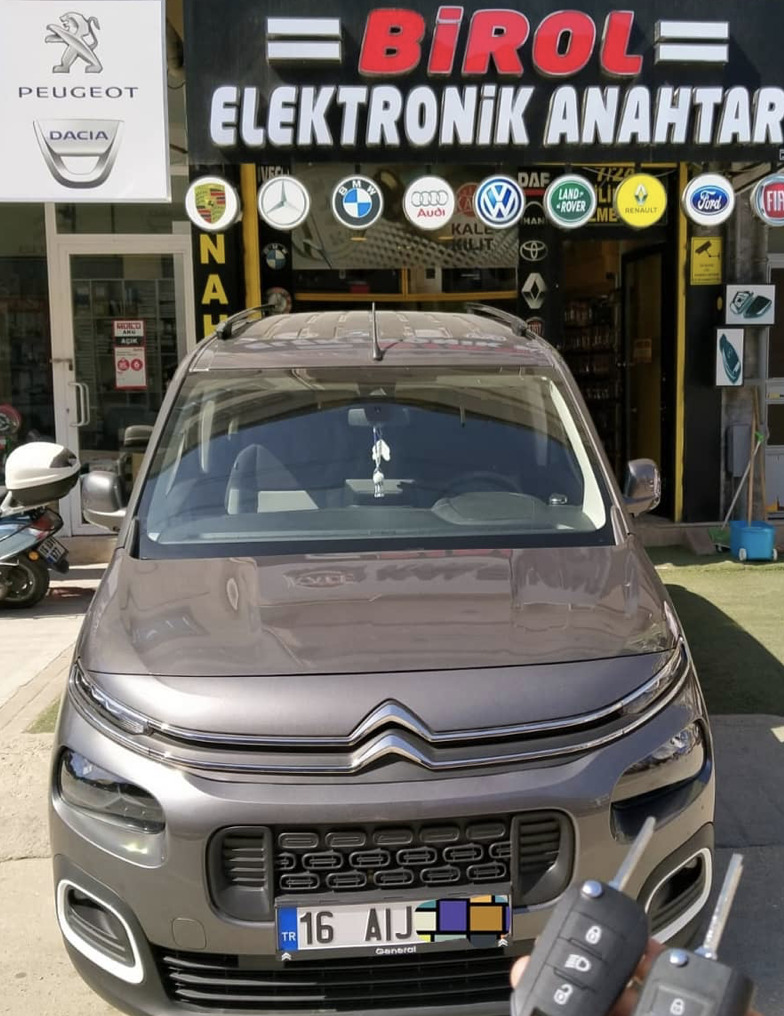 Citroen Berlingo Anahtar Kopyalama Yedek Anahtar